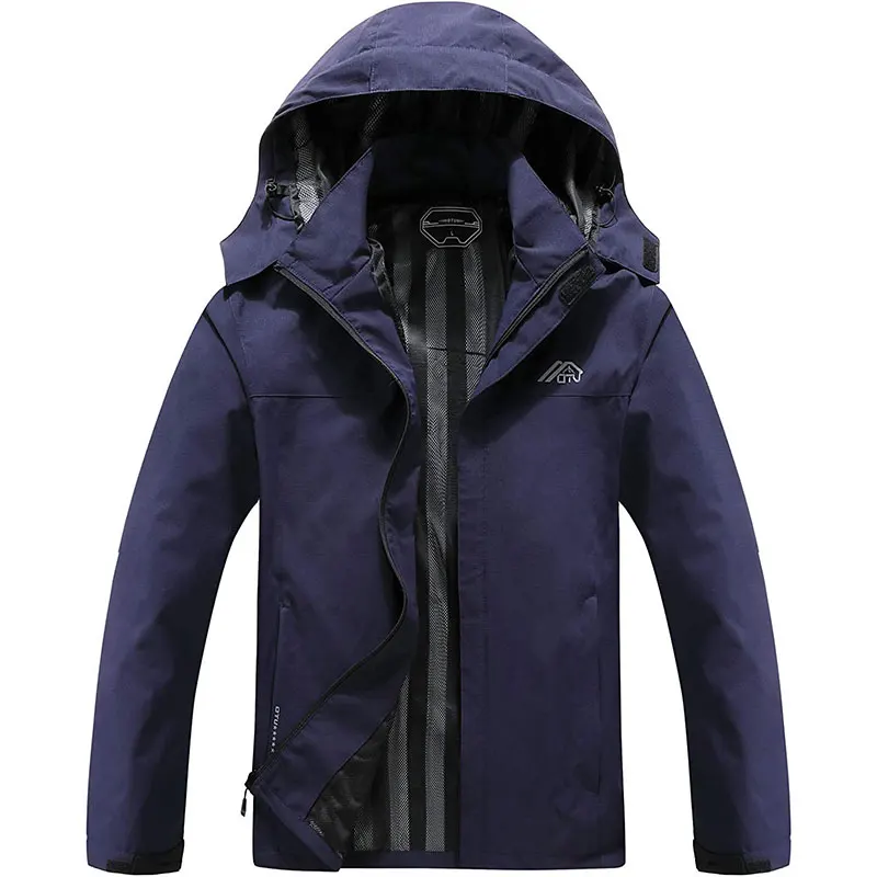 mens lightweight hooded rain jacket