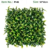 Artificial Hedge Panel With Glossy Green Leaves