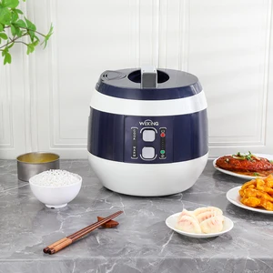 Kitchen Appliances Electric Plastic Rice Cooker 2L with Non-stick Coating Inner Pot for Chinese Household Appliances