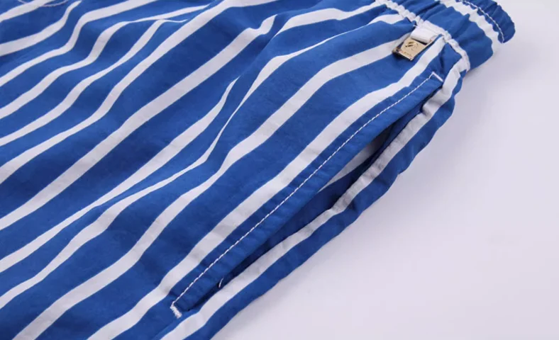 Mode été hommes maillot de bain short décontracté hommes rayé pantalons de plage à séchage rapide trois points shorts210_voghion.com