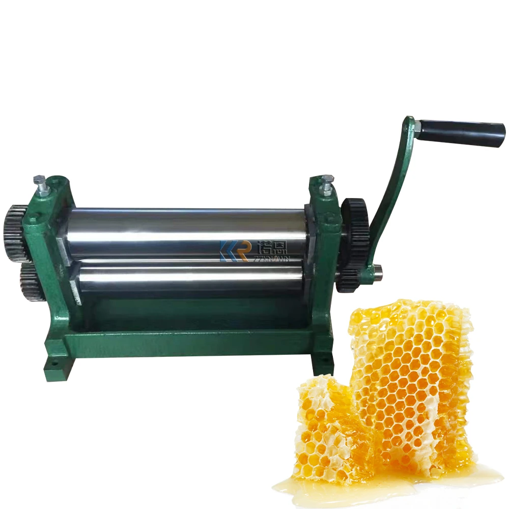Manual Beeswax Foundation Embosser Honey Comb Bees Aluminum Alloy Roller Embosser Beeswax Foundation Machine