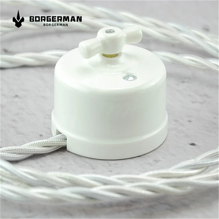 Borgerman Decorative 1 Gang Double Way 250v Wall Switches Vintage Retro ...