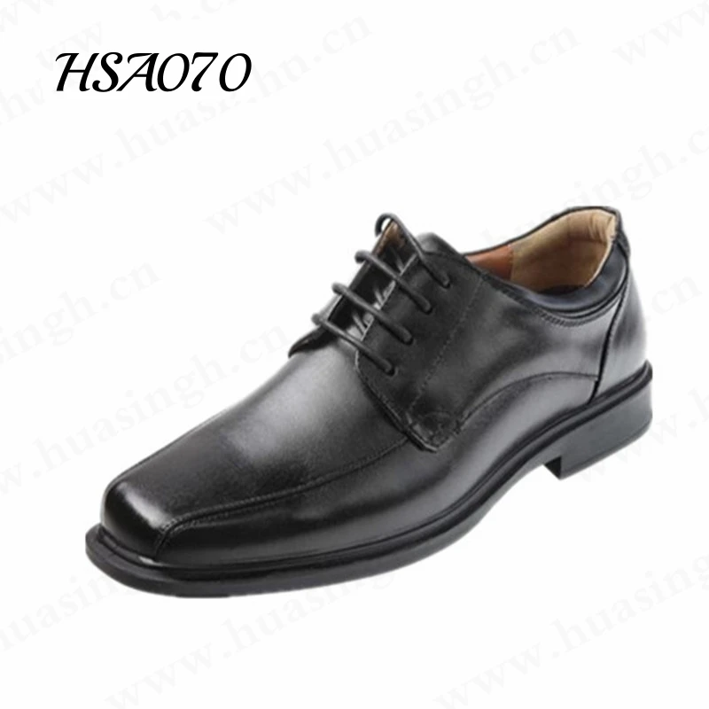Rwh,square Toe Lace-up Style Full Leather Black Office Shoes Abrasion Resistant Rubber Outsole Business Dress Shoes HSA070