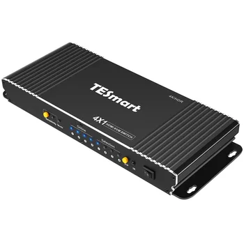 TESmart 4 Port KVM Switch - 4K HDMI Dual Display with HDR Support