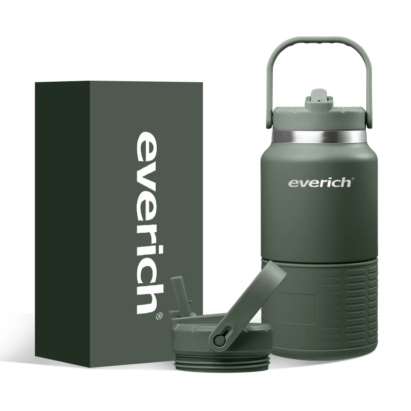 Water Bottle with Straw and Time Marker, Motivational BPA Free Leakproof Sports Water Jug for Fitness, Gym, Camping and Outdoor