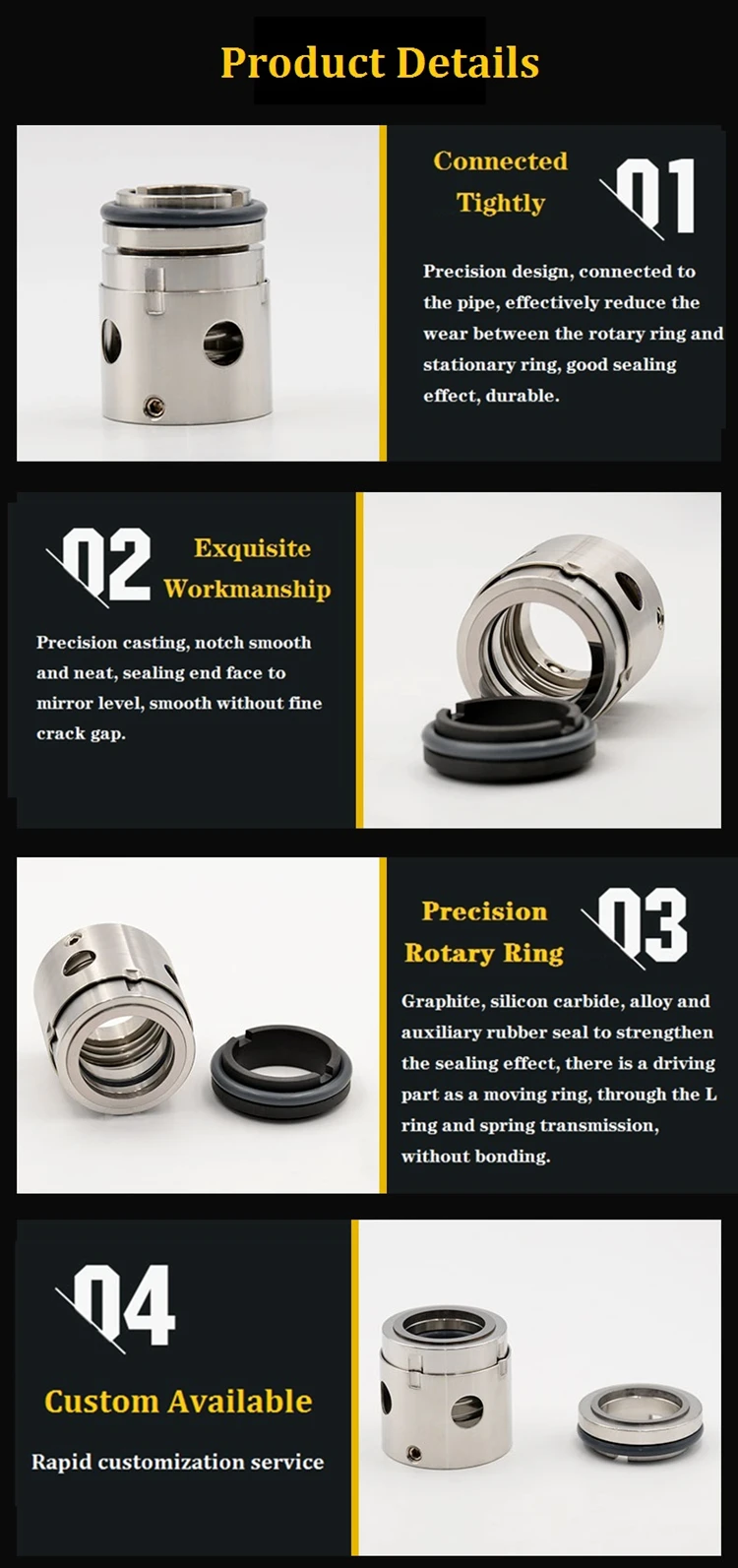 Factory Mechanical Seal Rotary Face 104 104B Pump Mechanical Seal ...