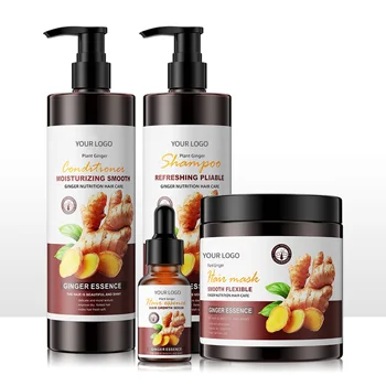 Factory Customized 20 Years Experience Ginger Hair Shampoo and Conditioner Set Hair Ginger Growth Shampoo