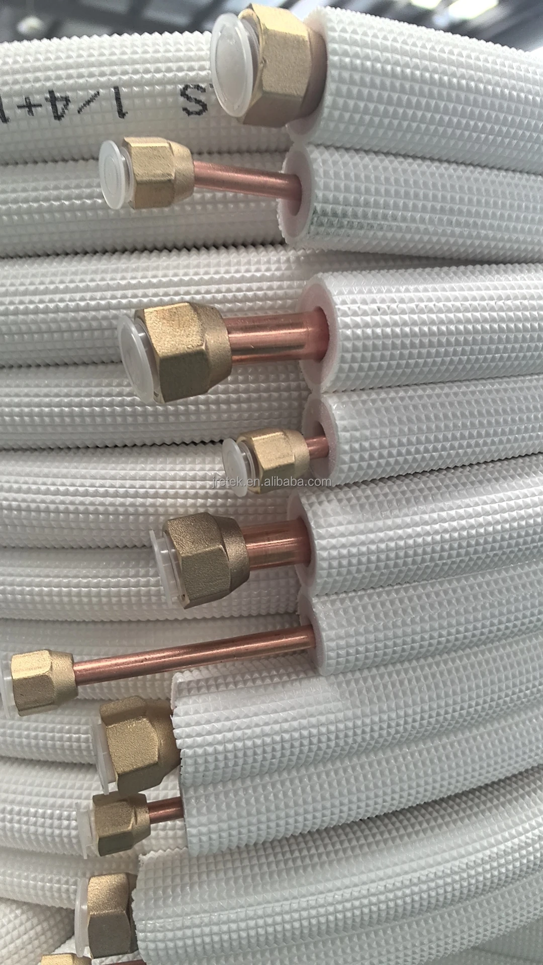 Air Conditioning Line Set HVAC Copper LLine Tube for Air Conditioning Installation Kit 1/4" 3/8" Insulated Copper Pipe
