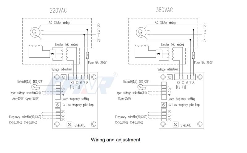 Avr sx460 схема подключения