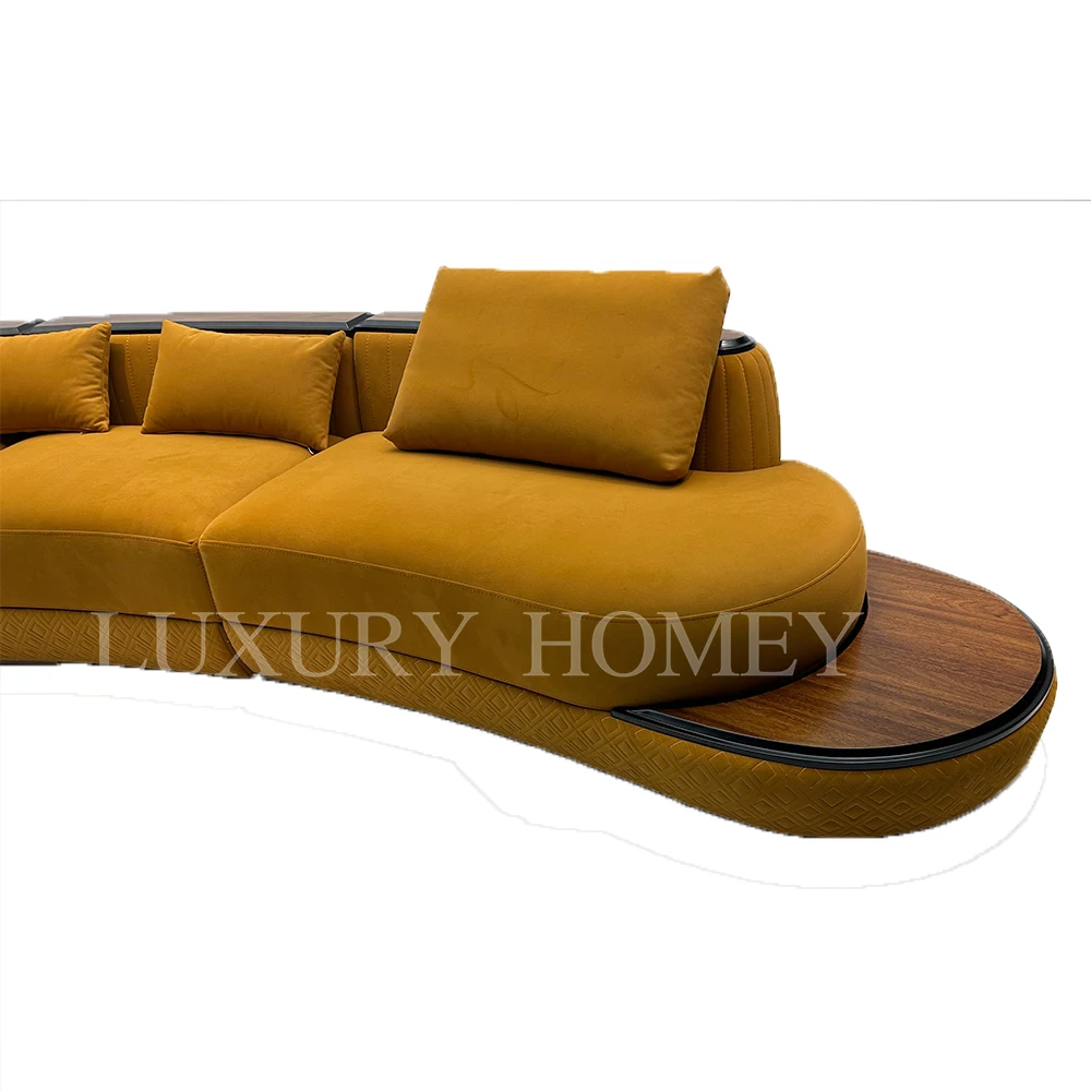 Arabic Living Room Sectional Corner Sofa Italian Modern Luxury Velvet ...