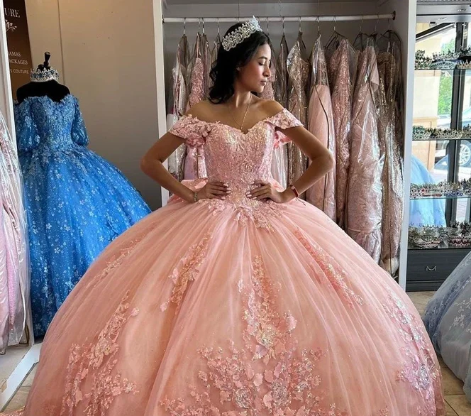 Alibaba.com: Morili MQ451 Off the Shoulder Glittering Dress, Floor-Length  Ball Gown in Baby Pink : Support OEM services and fast sample orders for  business buyers.