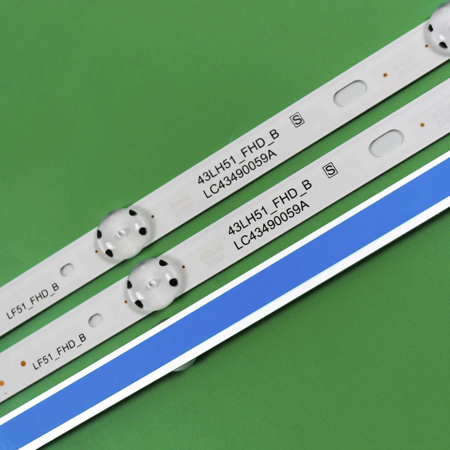 DAYHOM Bande LED Rétroéclairage TV Compatible LG 43UH610V Etc. - Kit 3 Pièces