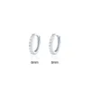 8mm single row diamond ear cuff-platinum
