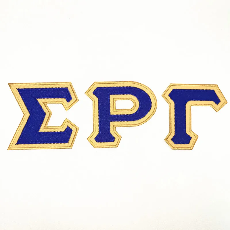 Custom High Quality Iron on Heat Pressed Tackle Twill Applique Patches for Jerse