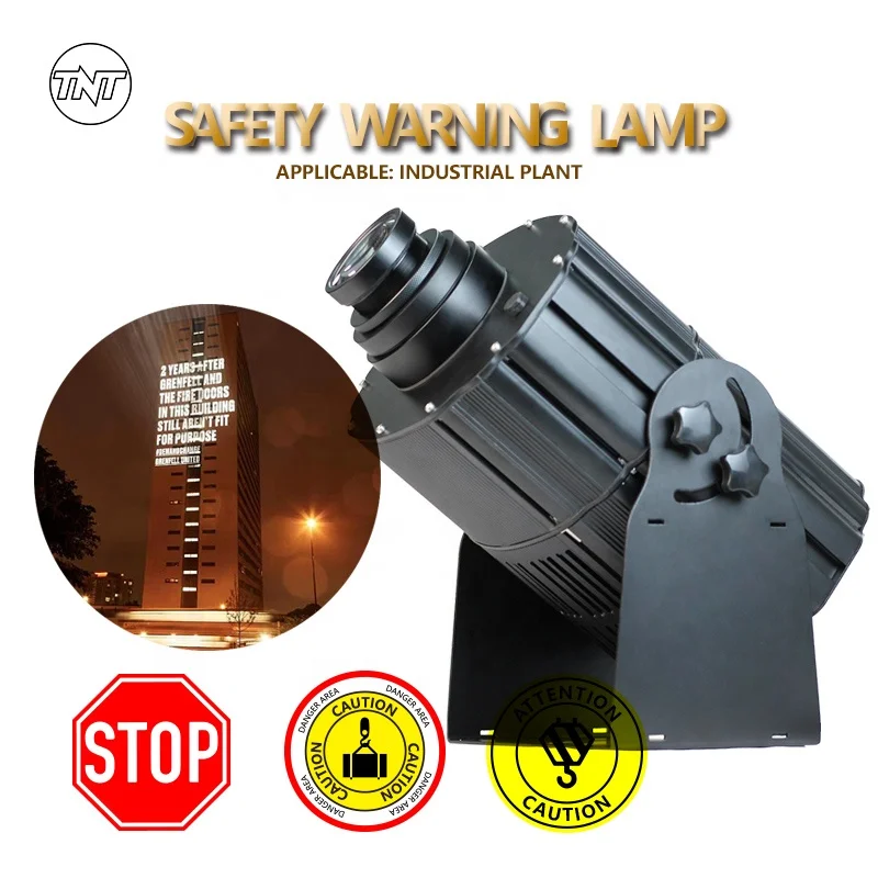 TNT Manufacturing Custom Logo LED Projector Industrial Door Welcome Safety Warning Sign Light