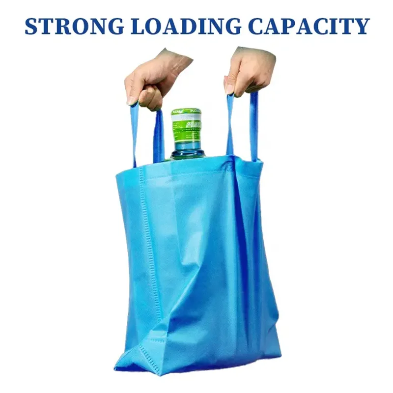 Stock Promotional Colored Wholesale Eco Friendly Shopping pp Non Woven Bag manufacture