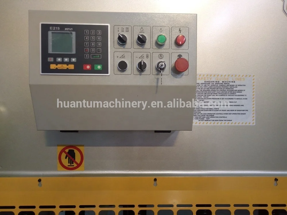 Shanghai HUANTU QC11Y QC12Y режущая машина для резки листового алюминия