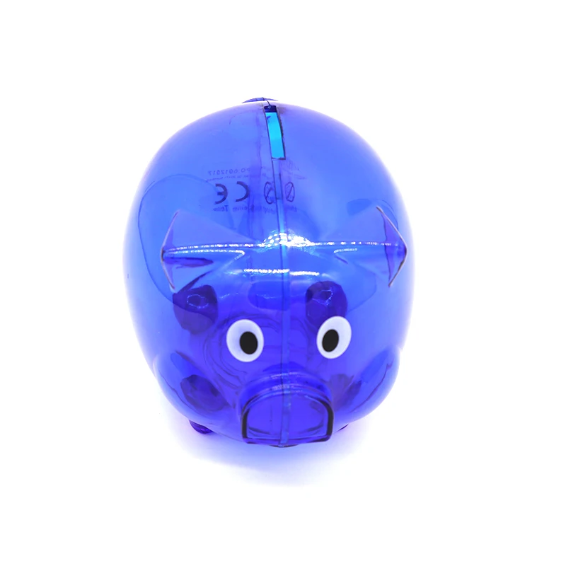 Рекламная подарочная печать логотипа, прозрачная пластиковая Копилка для монет для детей