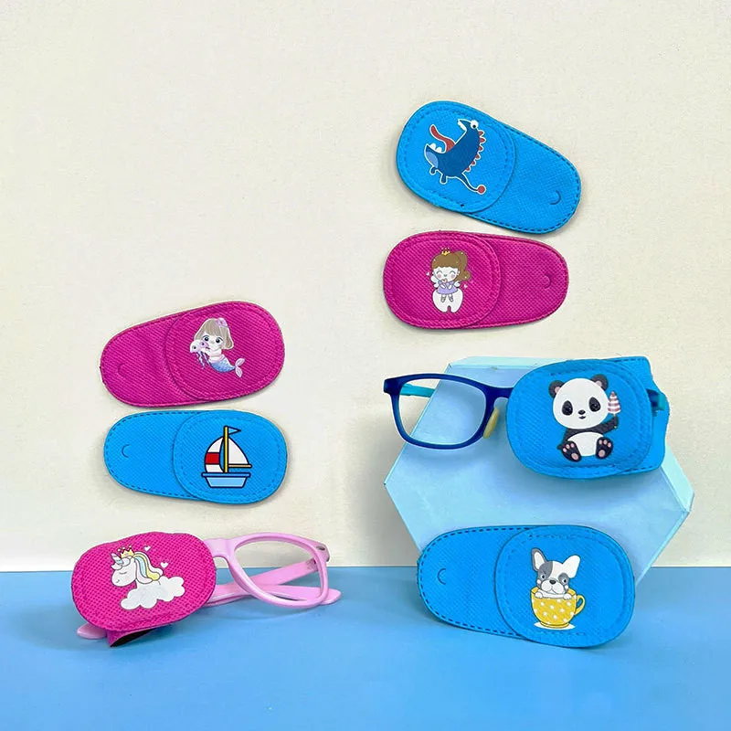 6pcs in One Box Right & Left Eye Patch for Glasses, Lazy Eye Patch for Children Treating Lazy Eye