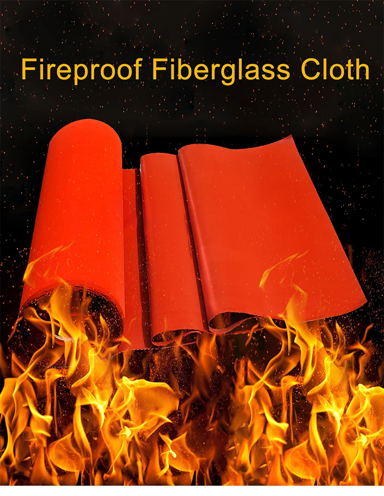 Heat resistance silicone coated fiberglass fabric