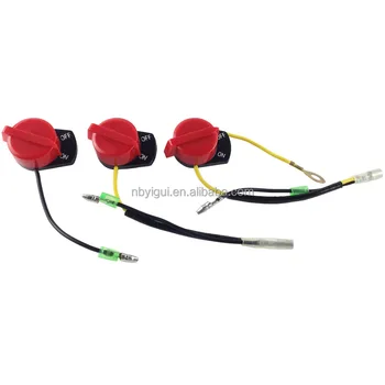 168F 170F Stop Switch Gasoline Engine Power Pump  Three-wire  Double  Stop Switch Gx160 Spare Parts Fuel Solenoid on off Switch
