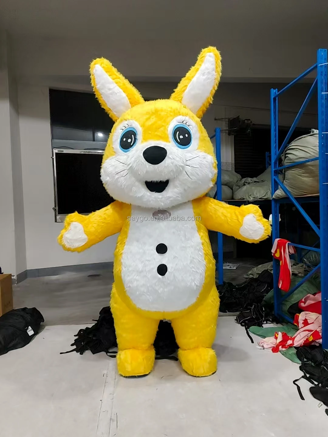Cosplay Clothes Inflatable Yellow Rabbit Suit for Adults Outdoor Walking Advertising 2/2.6m Promotion Inflatable Mascot Costumes