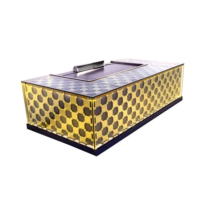 10 Seats 1120x720x790mm 380V/50Hz Commercial Teppanyaki Grill Table with Stainless Steel 304 Construction