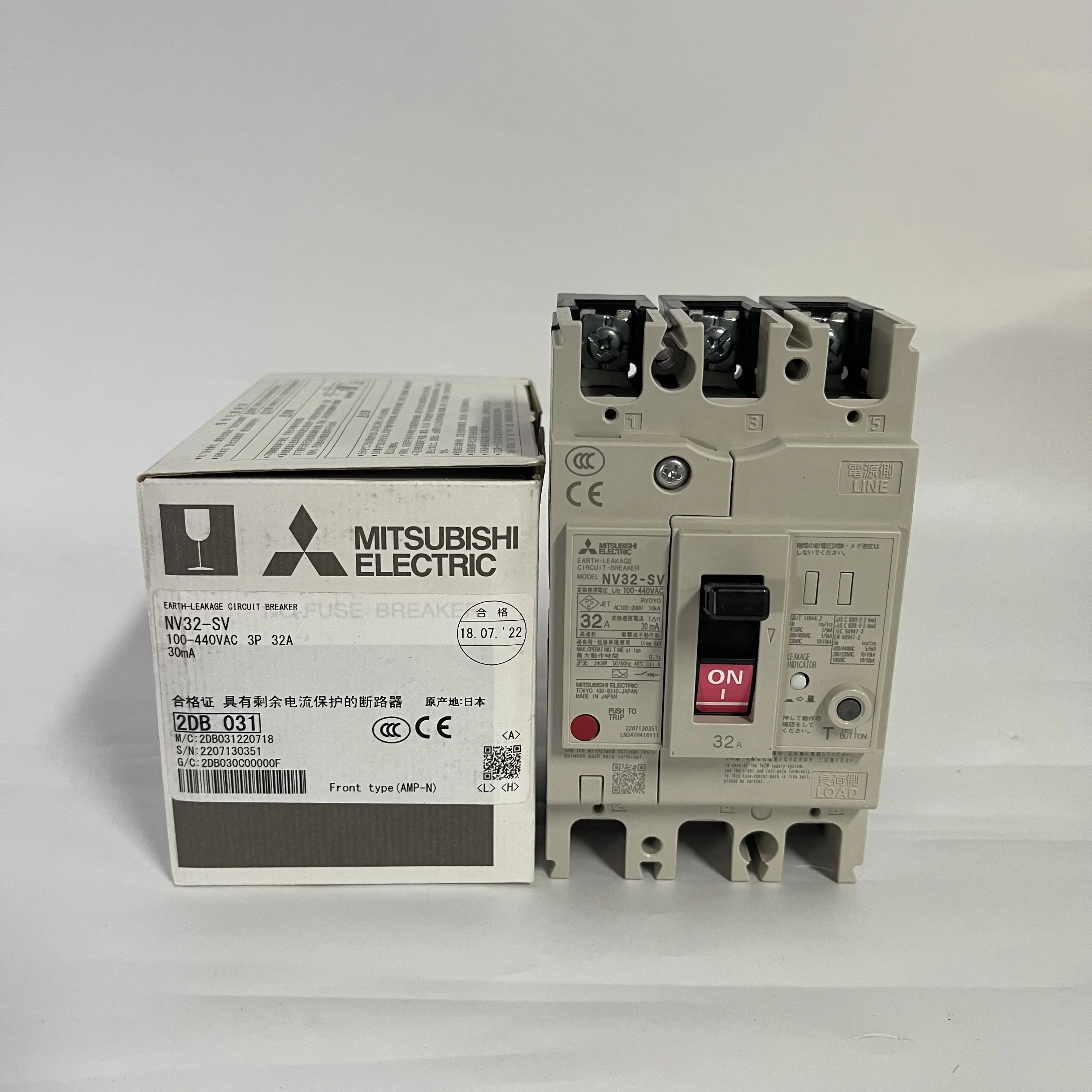 Mitsubishi Earth-Leakage Circuit Breaker NV32-SV Mitsubishi Earth-Leakage Circuit Breaker NV32-SV
