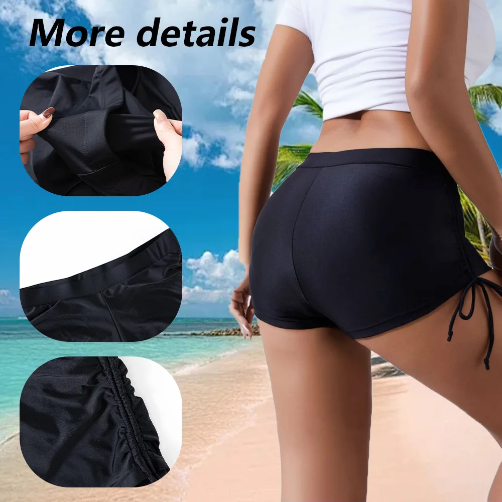 Ruffle Period Swim Boyshort construction and fit reference
