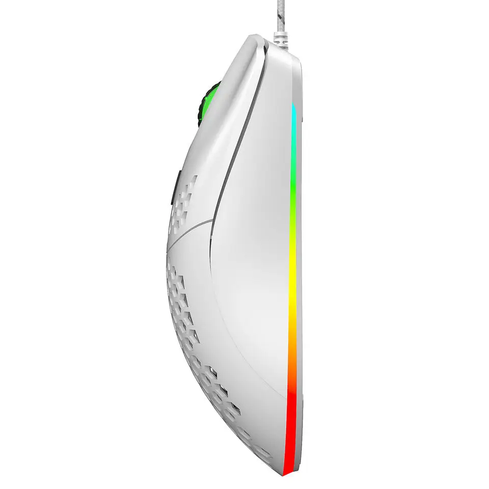 HXSJ Programmable Rgb Backlight Mode Ergonomic J900 Wired Gaming Mouse 6 Keys Hole Design for Desktop Computer Factory