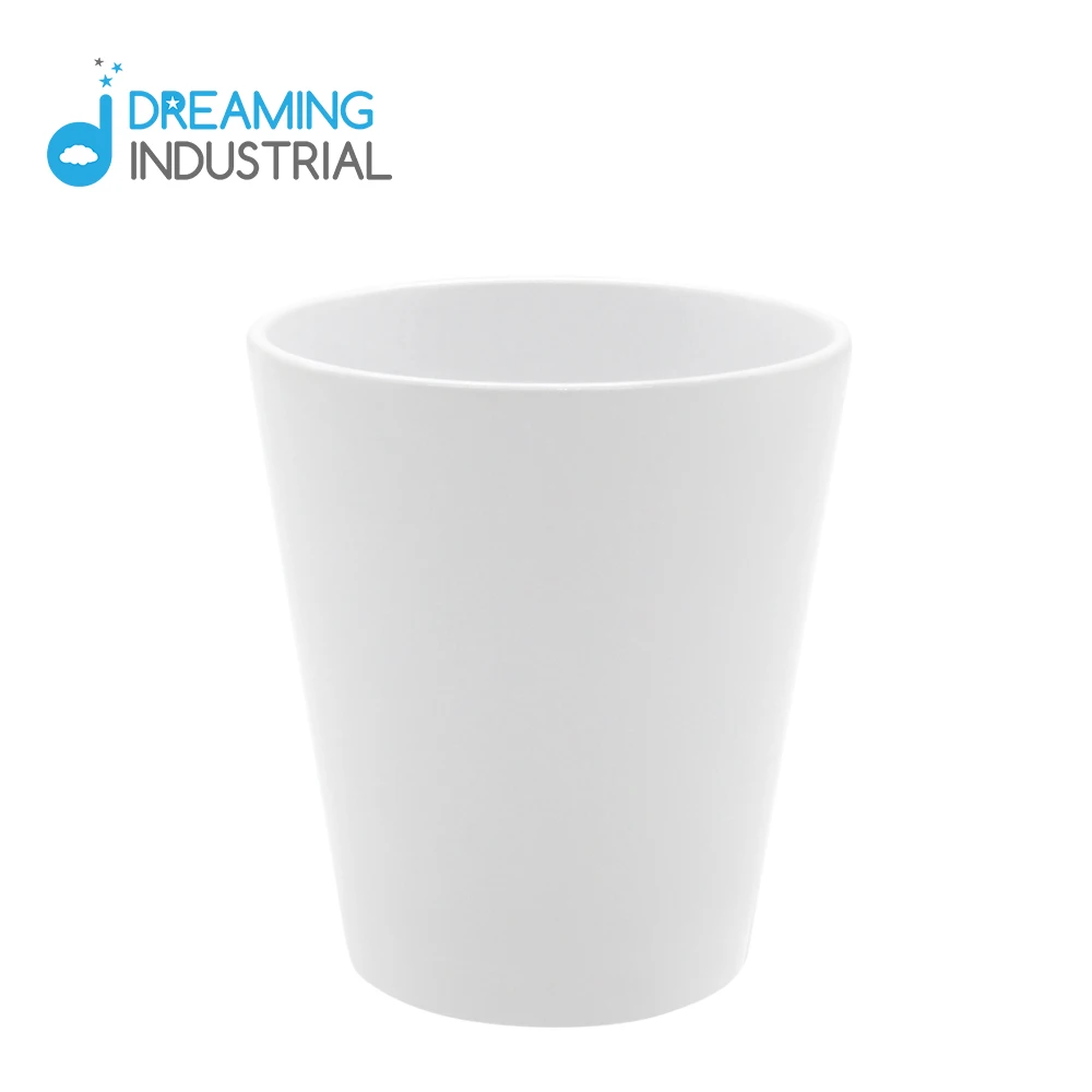 Сублимационный пустой керамический цветочный горшок 12 унций для растений