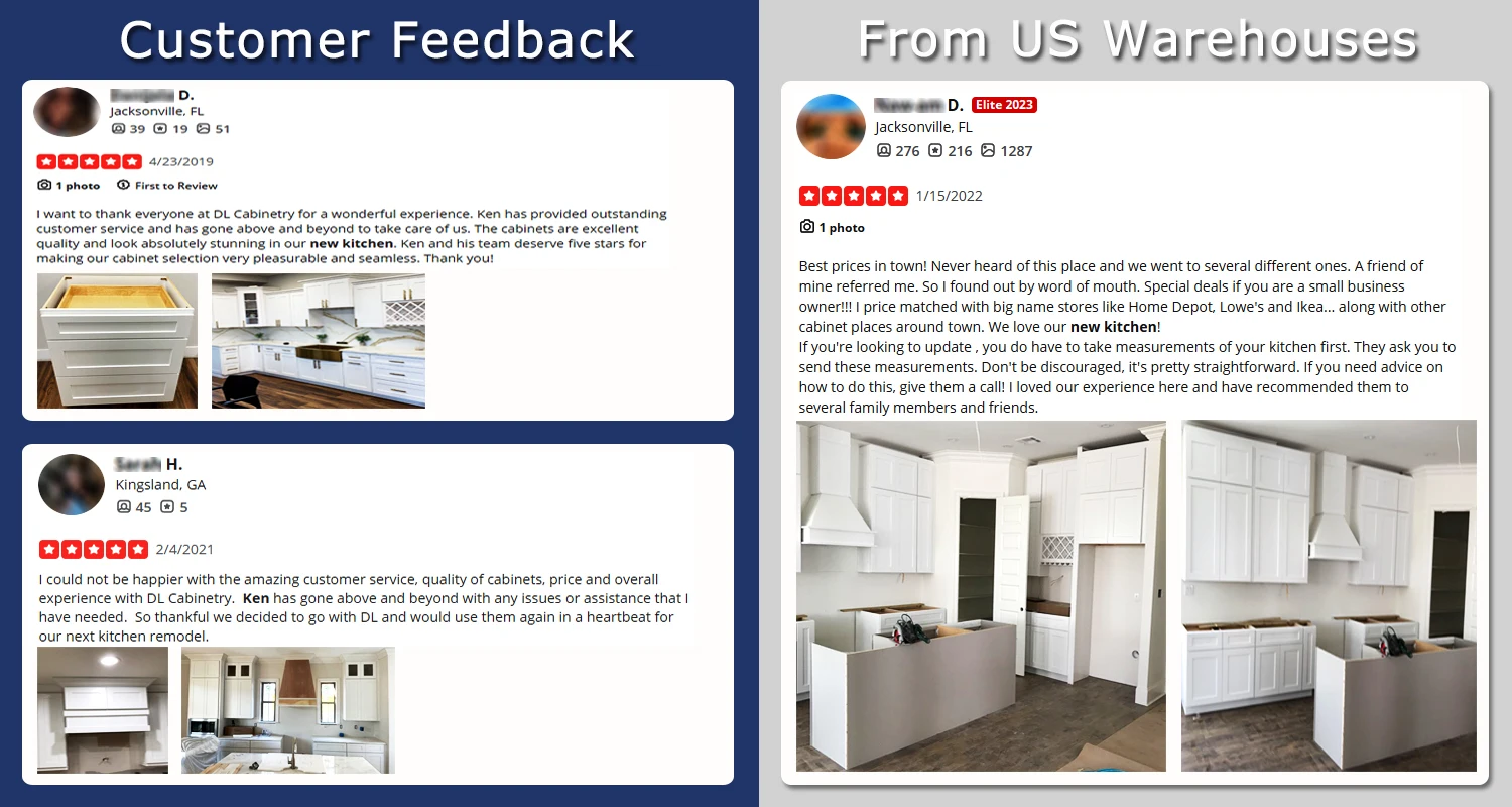 Florida Warehouse No Moq Modular Stock American Shaker Tall