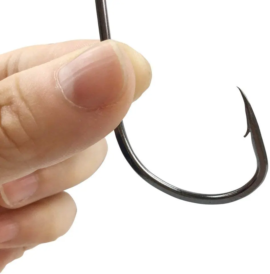 50pcs Octopus Beak Hook High Carbon Steel Fishing Hook Bass Bait Fishhook 8299