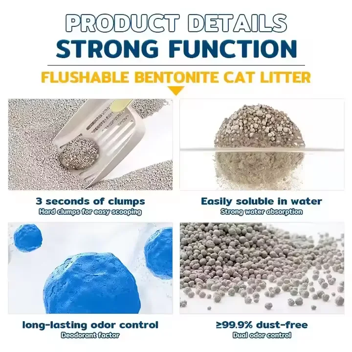 Good Quality Bulk Discounts Safe for Pets Highly Absorbent Dust Free Bentonite Cat Litter