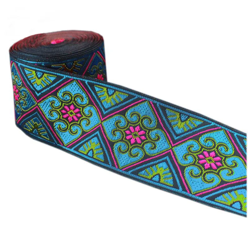 5 см Этнические Ретро жаккардовые ленты полиэстер Швейные Планки племенная мода декоративная тесьма