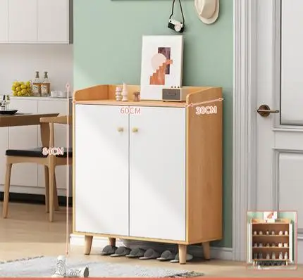 Modern Sturdy and Durable Multi Specification Multi Door Wooden Dustproof Storable Shoe Cabinet