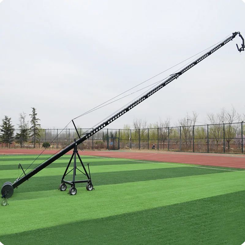Professional 12 Meters 3-Axis Motorized Dutch Head Video Camera Crane Triangle Jib for Filming