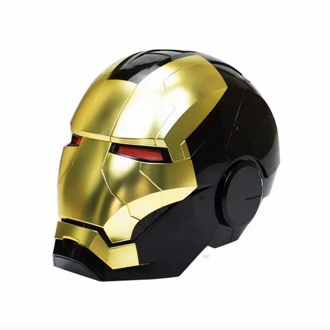 2025 New Black Gold Silver Electric Helmet Iron Man Voice