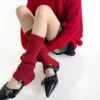 Red notched socks