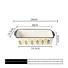 Molde para hornear rectangular con hojas de campanilla de viento