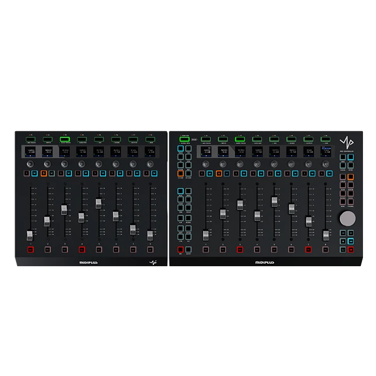 Midiplus up MIDI Controller Arrangement Audio 32 Channel Digital Mixer DAW Controller with 8 Touch-sensitive Motorized Faders