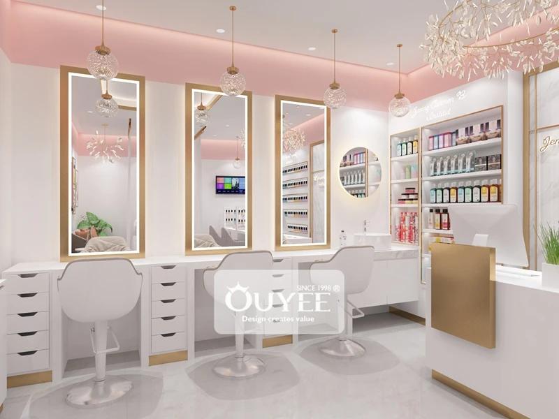 Modern Beauty Salon Furniture Hair Salon Decor Beauty Salon Shelf