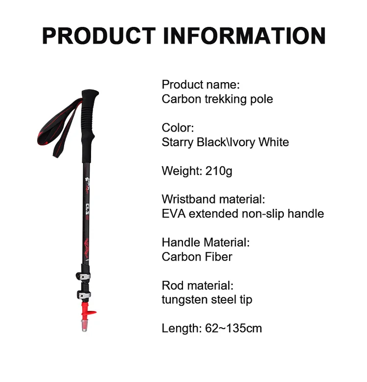 Custom Wholesale Lightweight Combination Carbon Fiber Trekking Heated Ski Pole Grips Buy