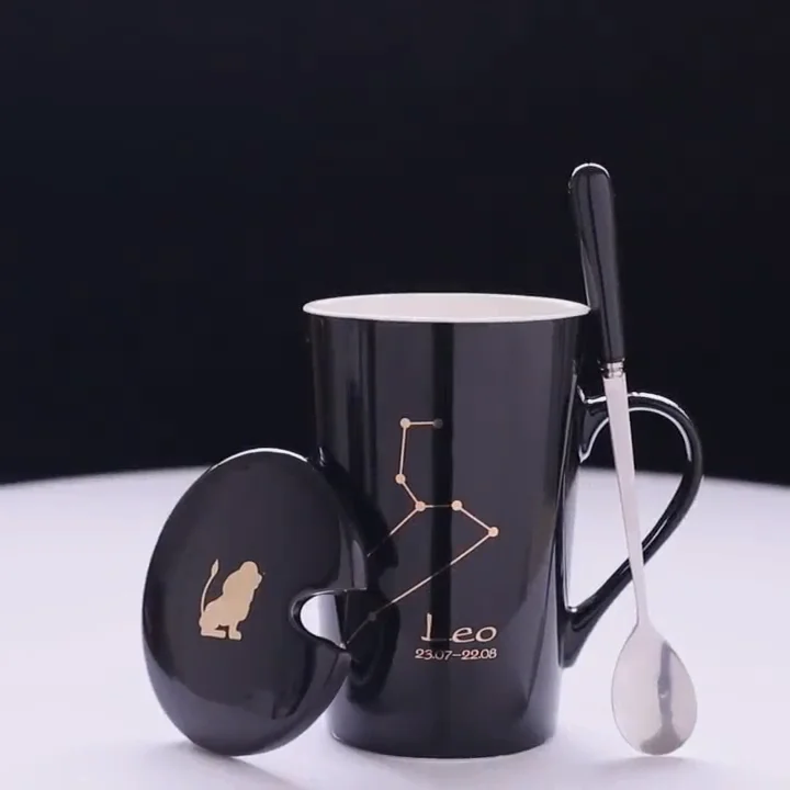 Promotional Bone China Zodiac Sign For Coffee Mug Buy Zodiac Sign For