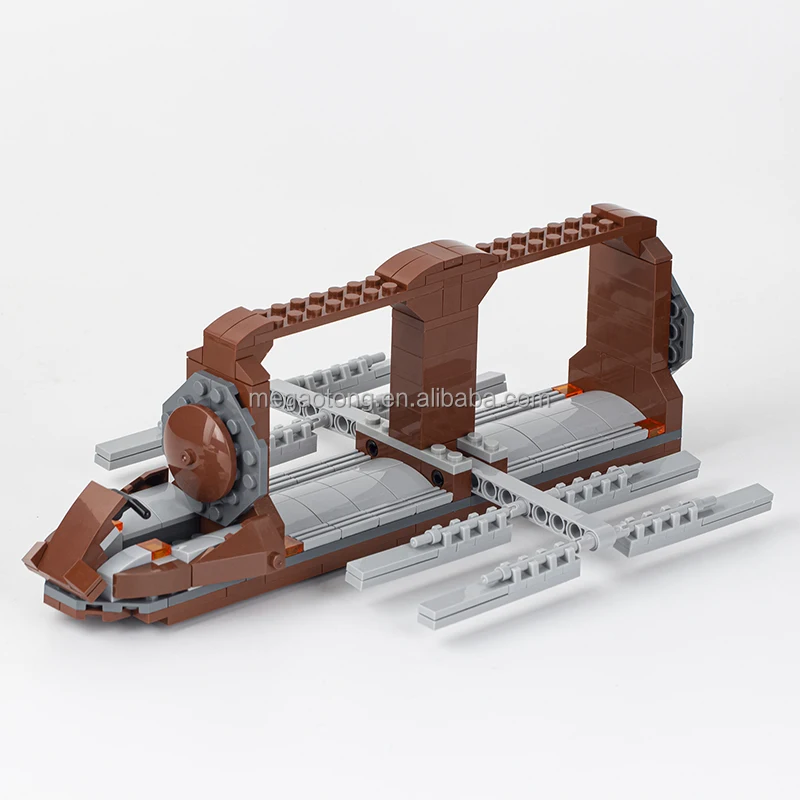 MOC2007 Space Battle Droid Transporter Wars Movie Action Bricks Creative Military Building Blocks Educational Toys for Kids Gift