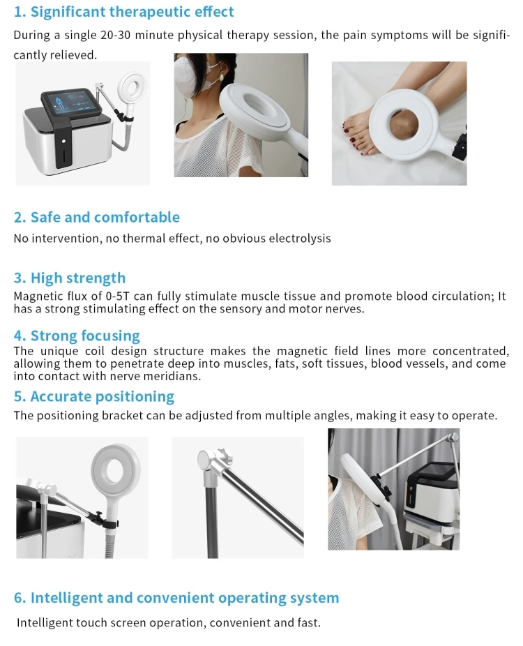 Tragbare extrakorporale Magnetotherapie Hochfrequenz-Physiotherapie Magnetfeld-Therapie Magnetfeld-Therapie Schmerzlinderungsgerät – Detail 5