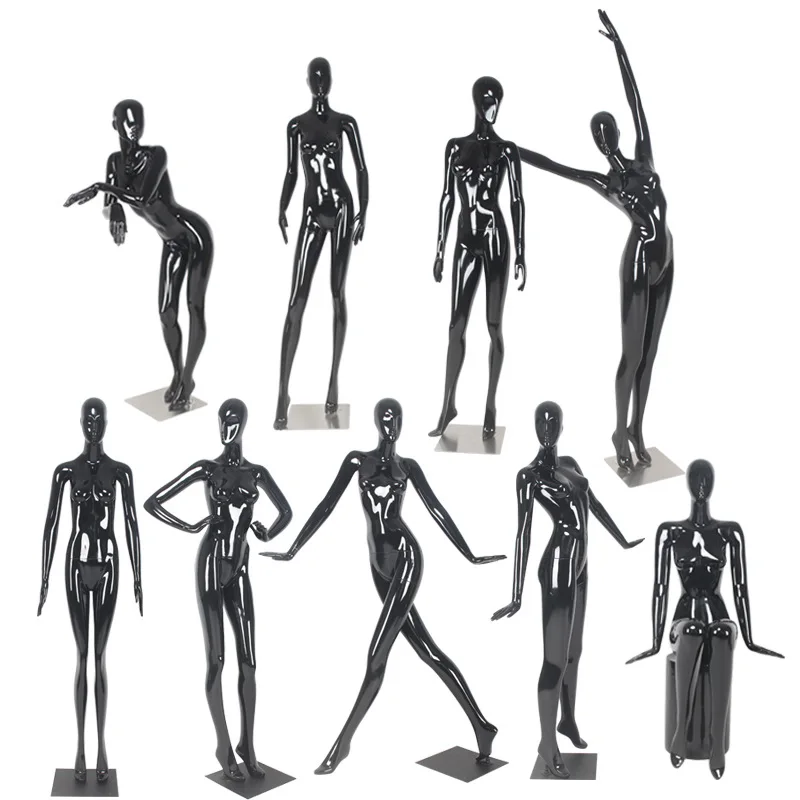Wholesale Black Female Mannequin Full Body Dummy Women Posing Mannequin