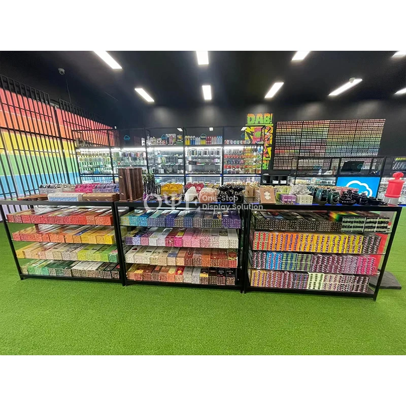 Modern Counter Display Cases Smoke Shop Glass Showcase Furniture