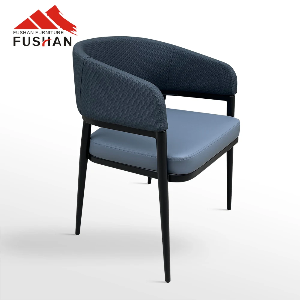 High End Hotels Cafes Restaurants Iron Frames Touch Soft Bags Living Room Armrests Backrests Chairs