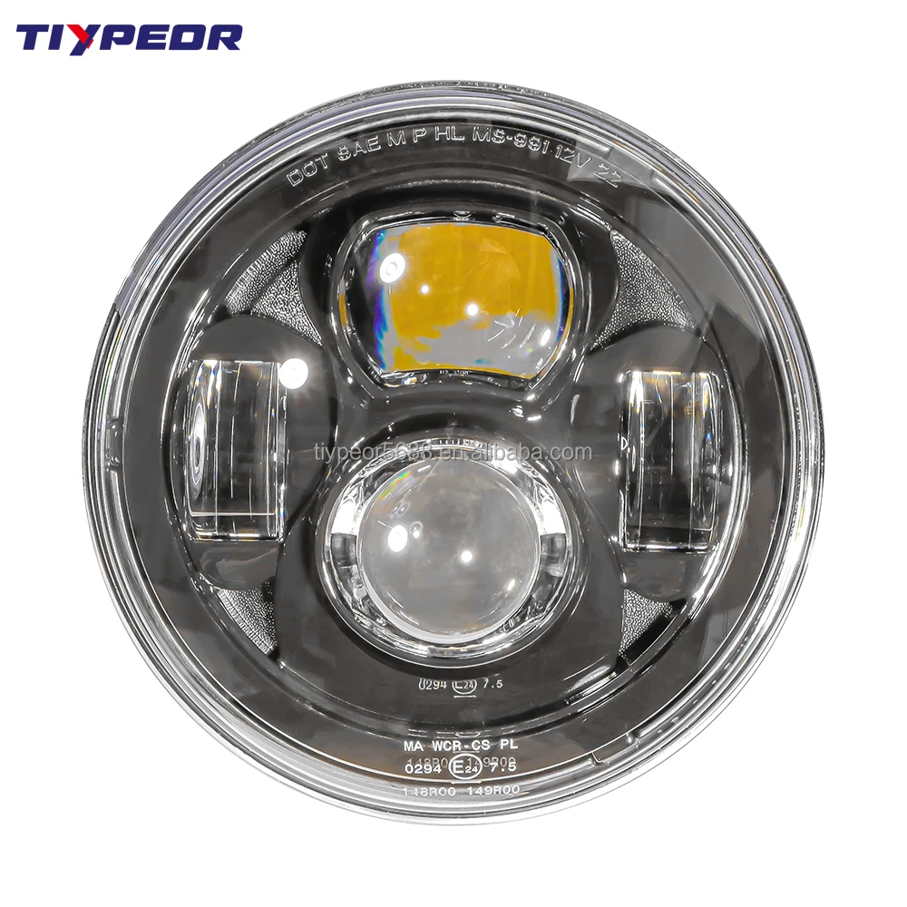 product tiypeor dot e mark 7 inch led headlight for land rover defender 90 110 lighting system accessories for motorcycle headlight830-2